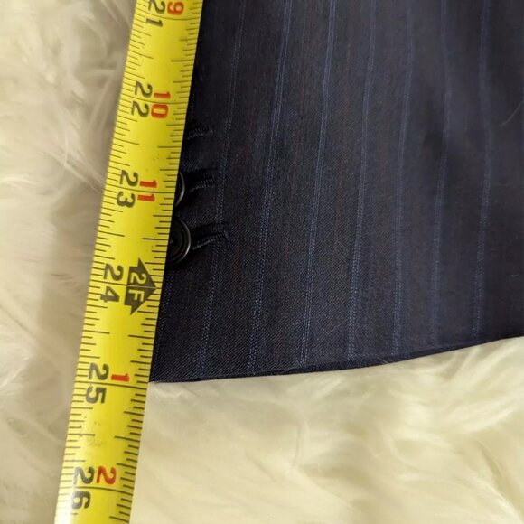 Cad & The Dandy Jacket Mens 50 (check last photo) Pinstripe Wool Blazer Bespoke - Picture 9 of 16